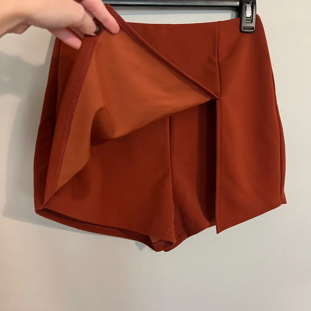 Women's Burnt Orange Shorts - Image 3