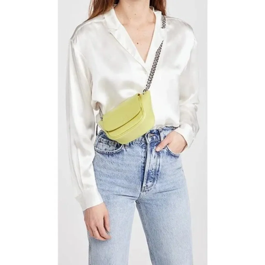 💕SIMON MILLER💕 Mini Bend Leather Saddle Bag ~ Brown NWOT - Image 4