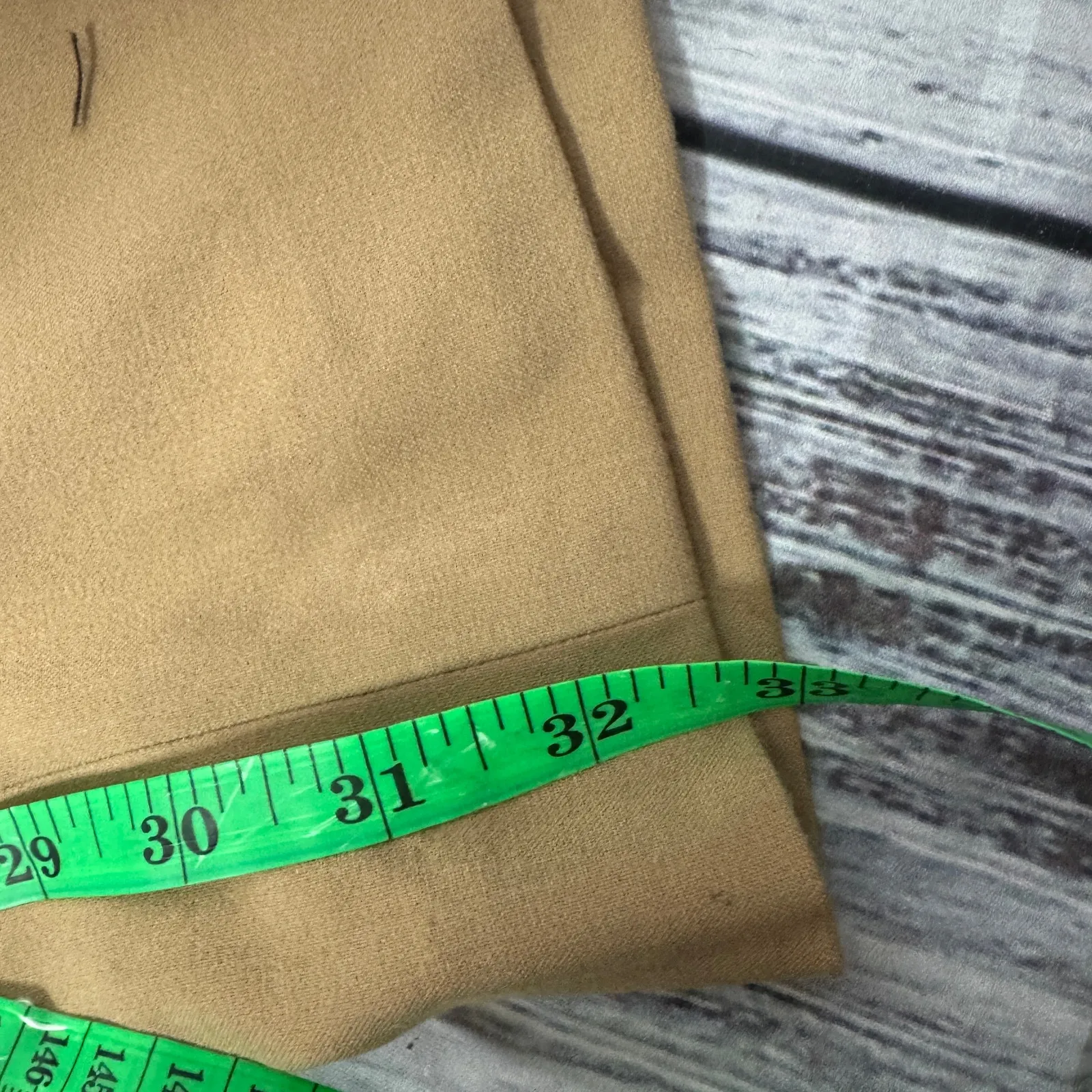 Boston Proper Dress Pants Tan Stretch Pull-On Trousers 32” Inseam 14 - Image 6