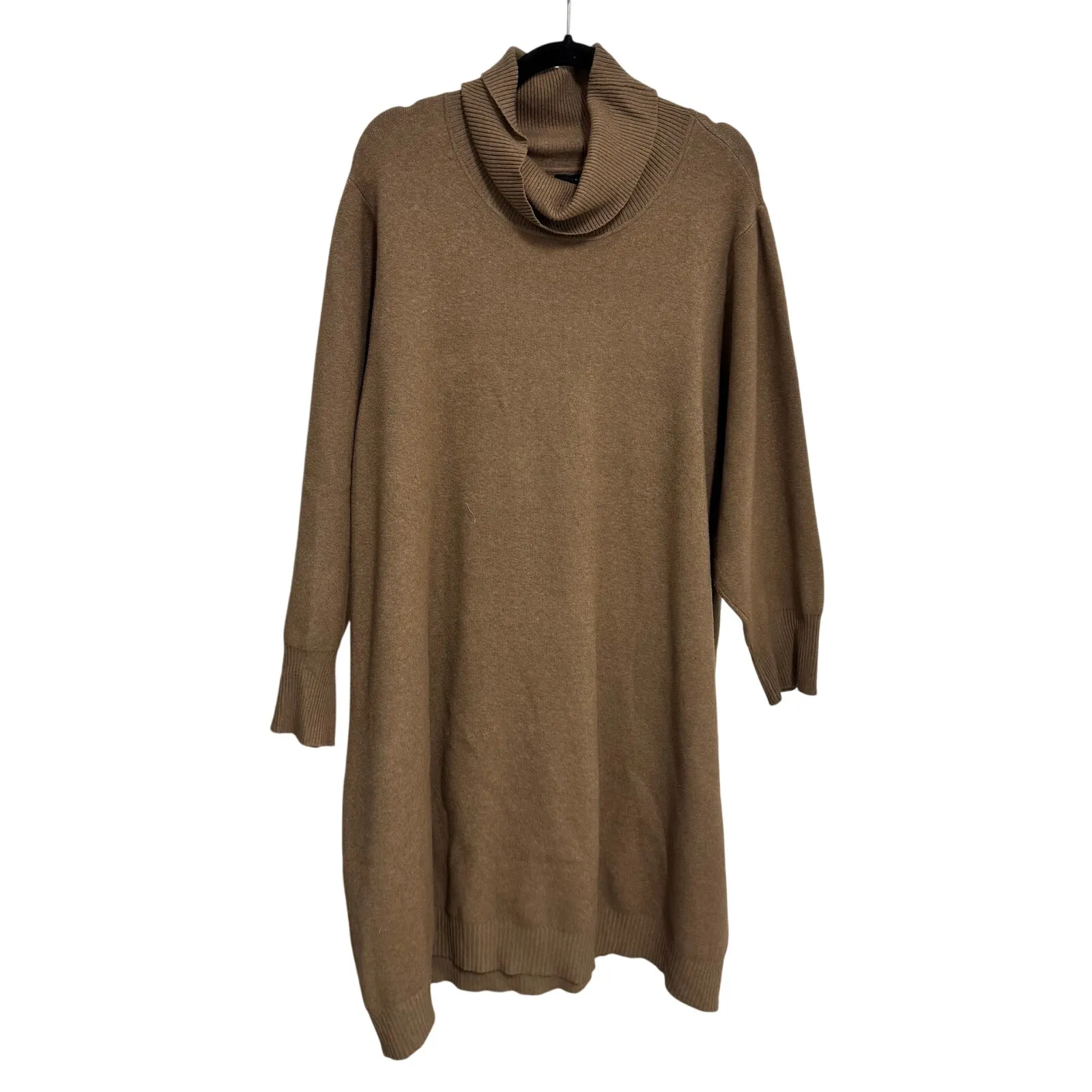 Torrid Turtle Neck Sweater Dress - Luxe Cozy Brown - Image 3