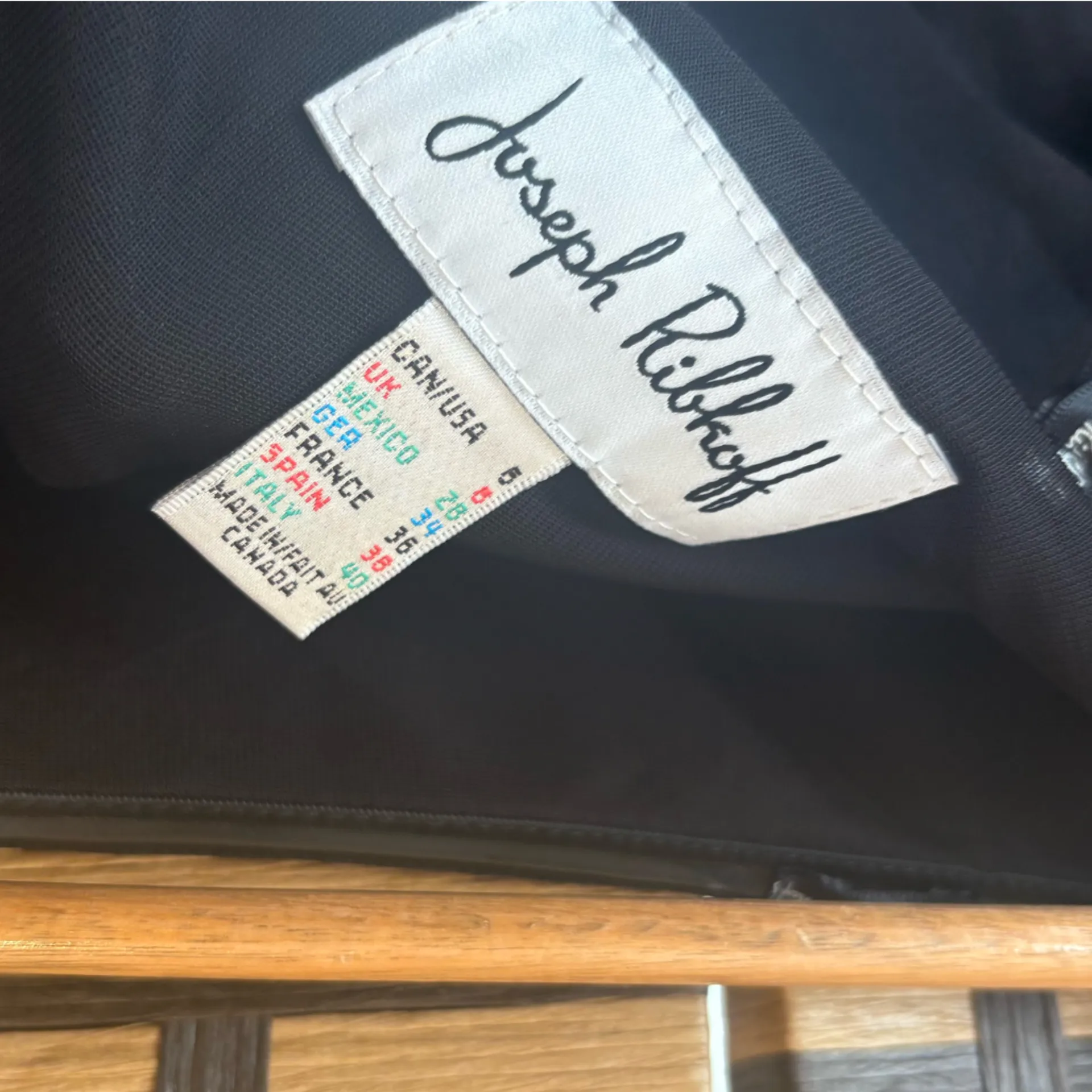 Joseph Ribkoff Black Off Shoulder Dress Size 6 - Image 5