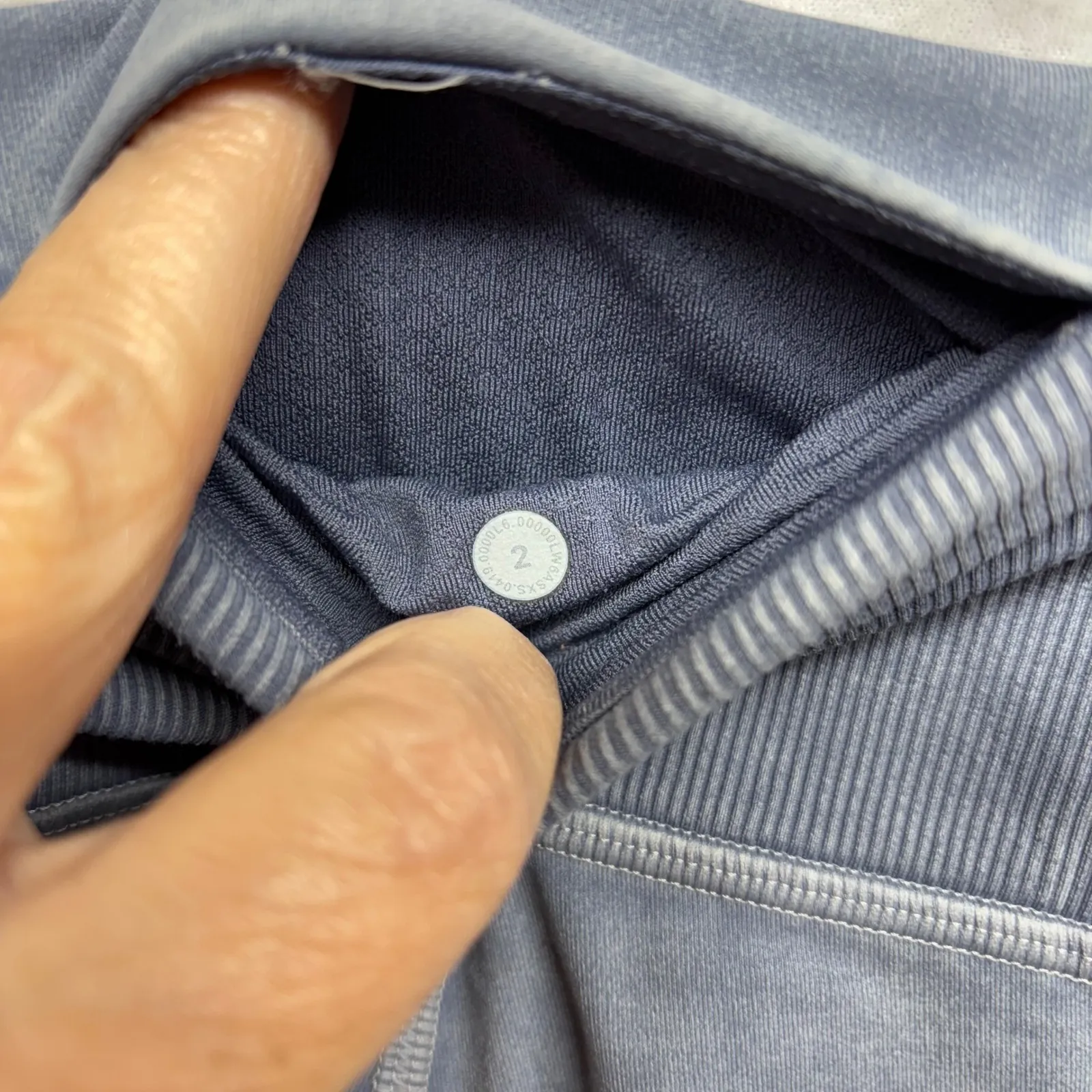 Lululemon Align High Rise Crop 21" Leggings Blue Gray Athletic Yoga Pants Size 2 - Image 6