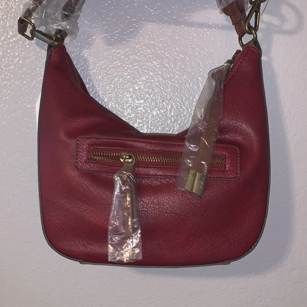 Time And Tru NWT Alice Crossbody red brown snake print leather - Image 6