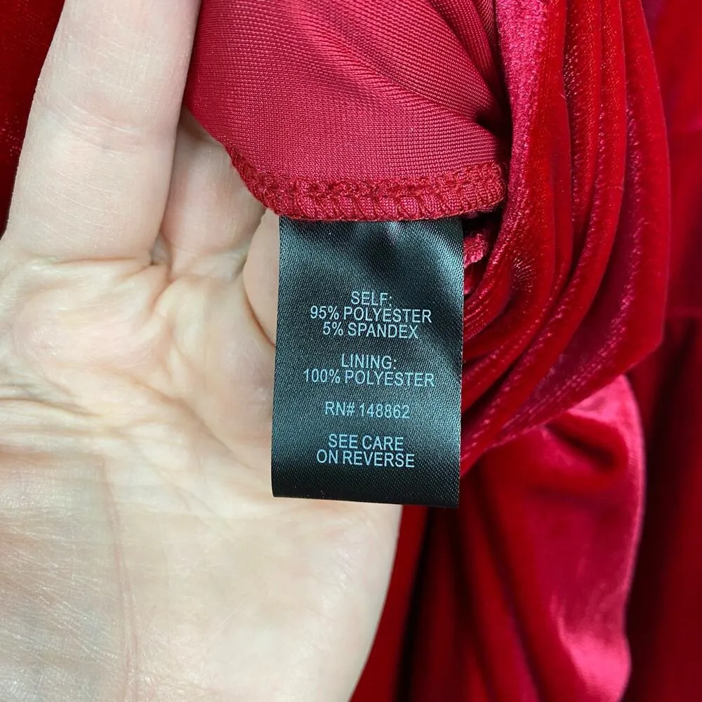 Torrid Red Velvet Cami Wide Leg Jumpsuit Sz.4 NWT - Image 15