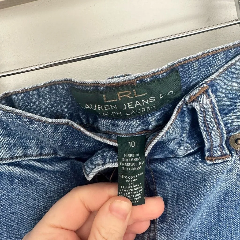 Vintage Lauren Ralph Lauren Women’s 10 Denim Jeans - Image 3