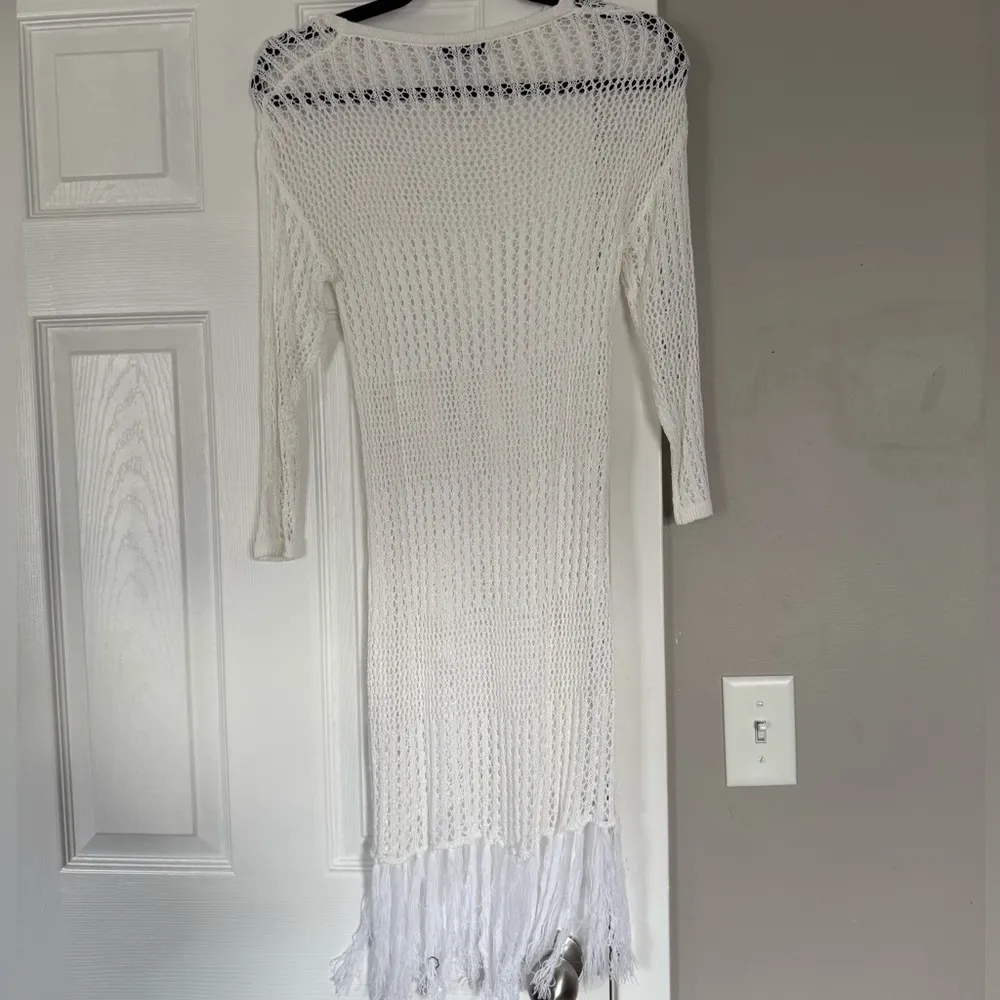 SHEIN Swim Summer Beach Hollow Out & Tassel Decorated Cover Up - Image 8