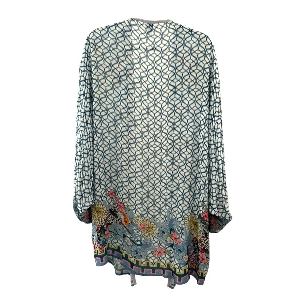 Blink London Anthropologie Floral Design Kimono Open Duster OS - Image 2