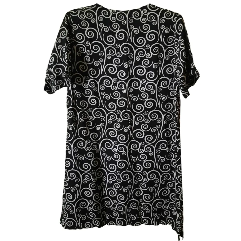 Blue Water Swimsuit Cover Up Small Black - Image 2