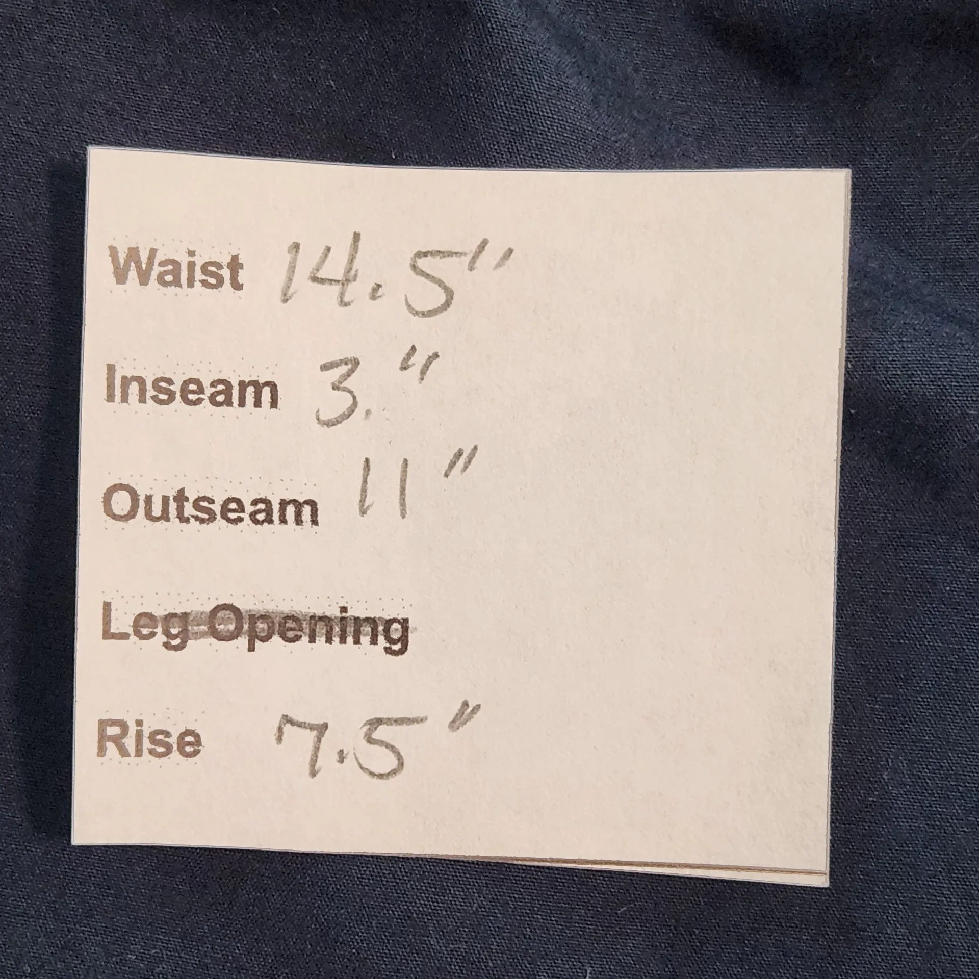 Converse One Star Navy Low-Rise Shorts Size 4 Y2K Low-Rise Shorts - Image 2