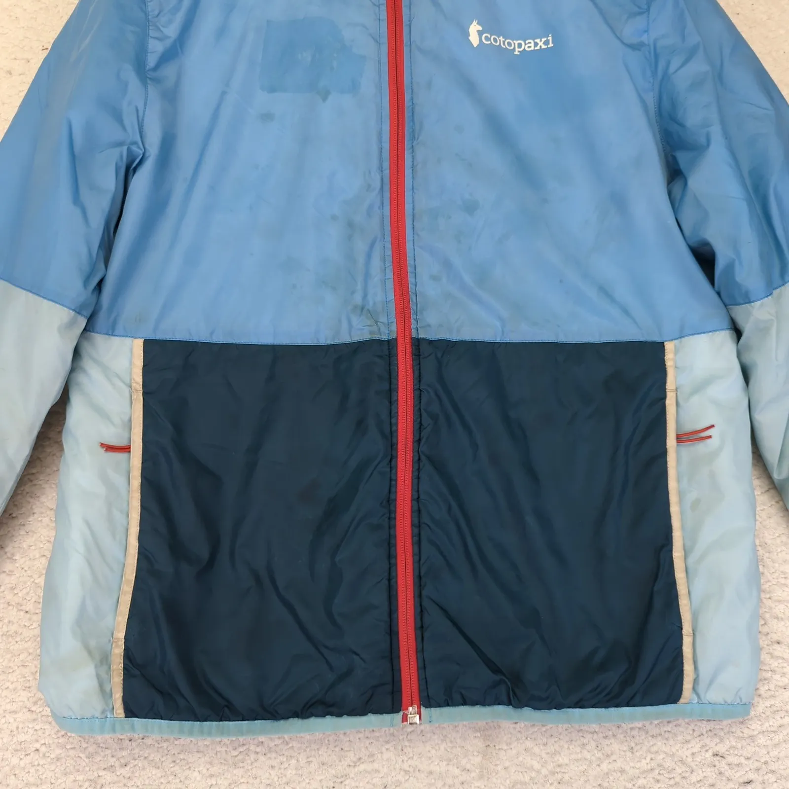 Cotopaxi  Women's Teca Calido Hooded Light Color Block Puffer Jacket Coat Medium - Image 4