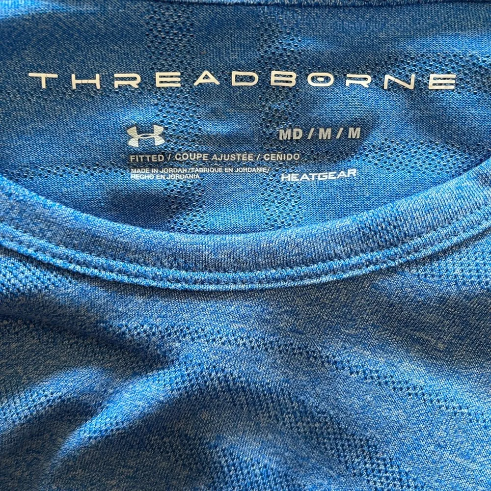 UNDER ARMOUR Threadborne Heat Gear Women’s M Fitted 3/4 Sleeve Shirt. EUC - Image 4