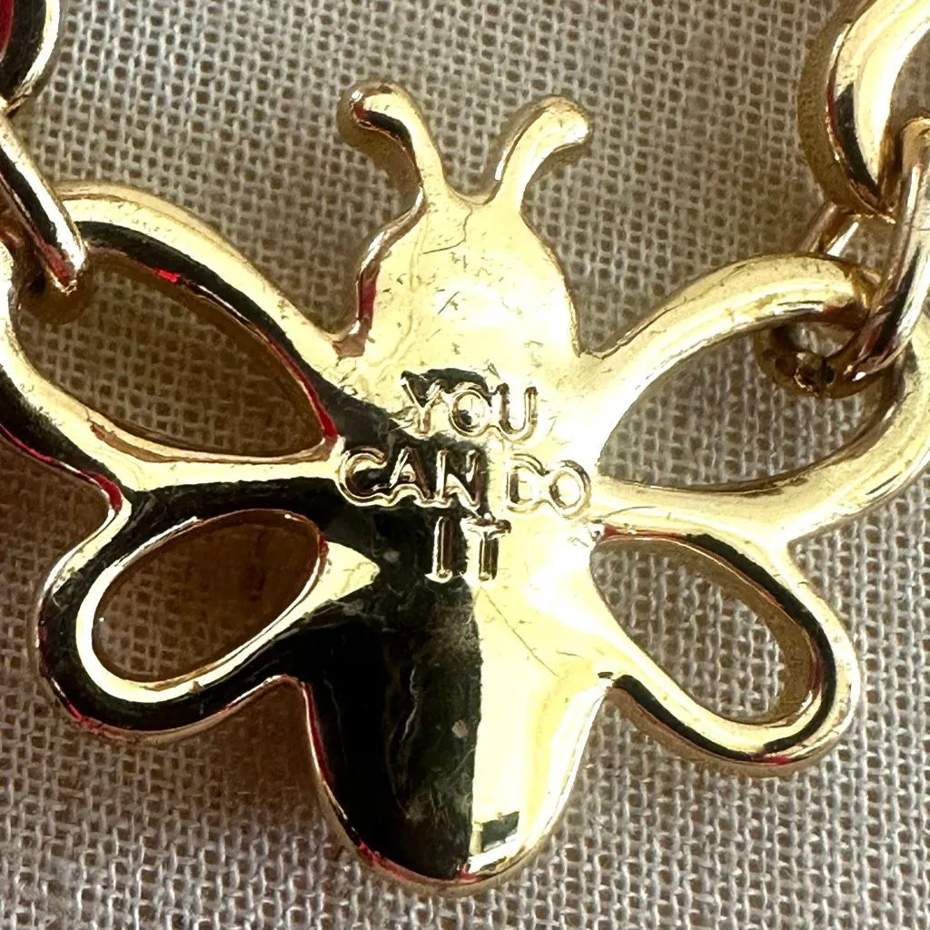 R.J. Graziano “You Can Do It” Bee Necklace Gold - Image 7