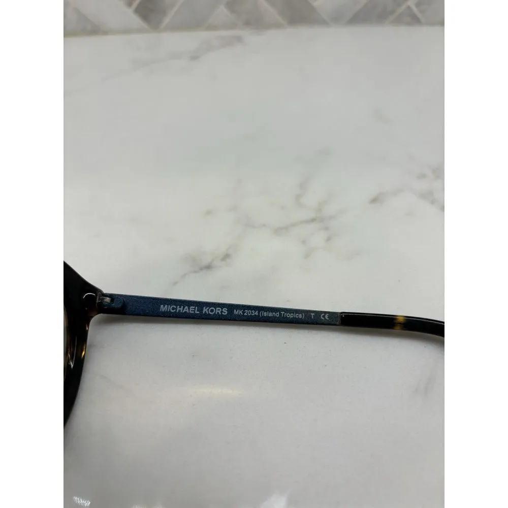 Michael Kors MK2034 Island Tropics Teal Light Blue Lens Tortoise Shell 55-18-140 - Image 8