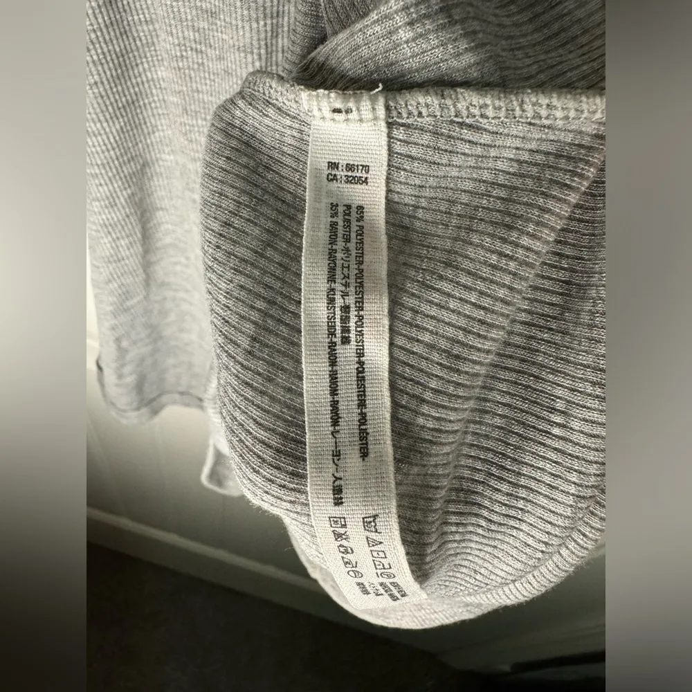 Free People Intimately Gray Ribbed Turtle Neck Tank Top - Image 3