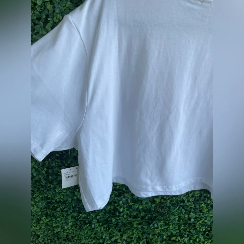 Good American - Cropped Cotton T-Shirt | So Soft! White - NWT | Size 3X/ GA6 - Image 13