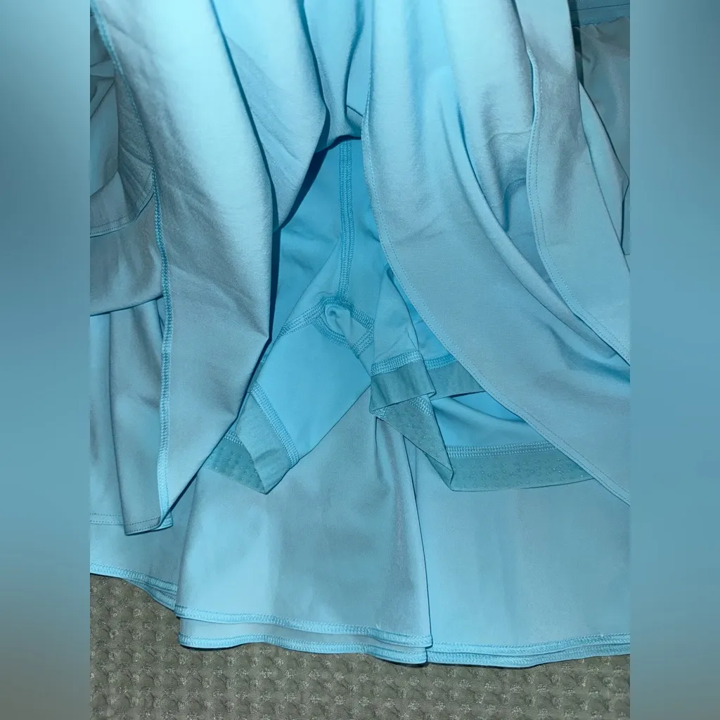 NWT Lululemon Court Rival HR Skirt in Cyan Blue size 12 Long - Image 5