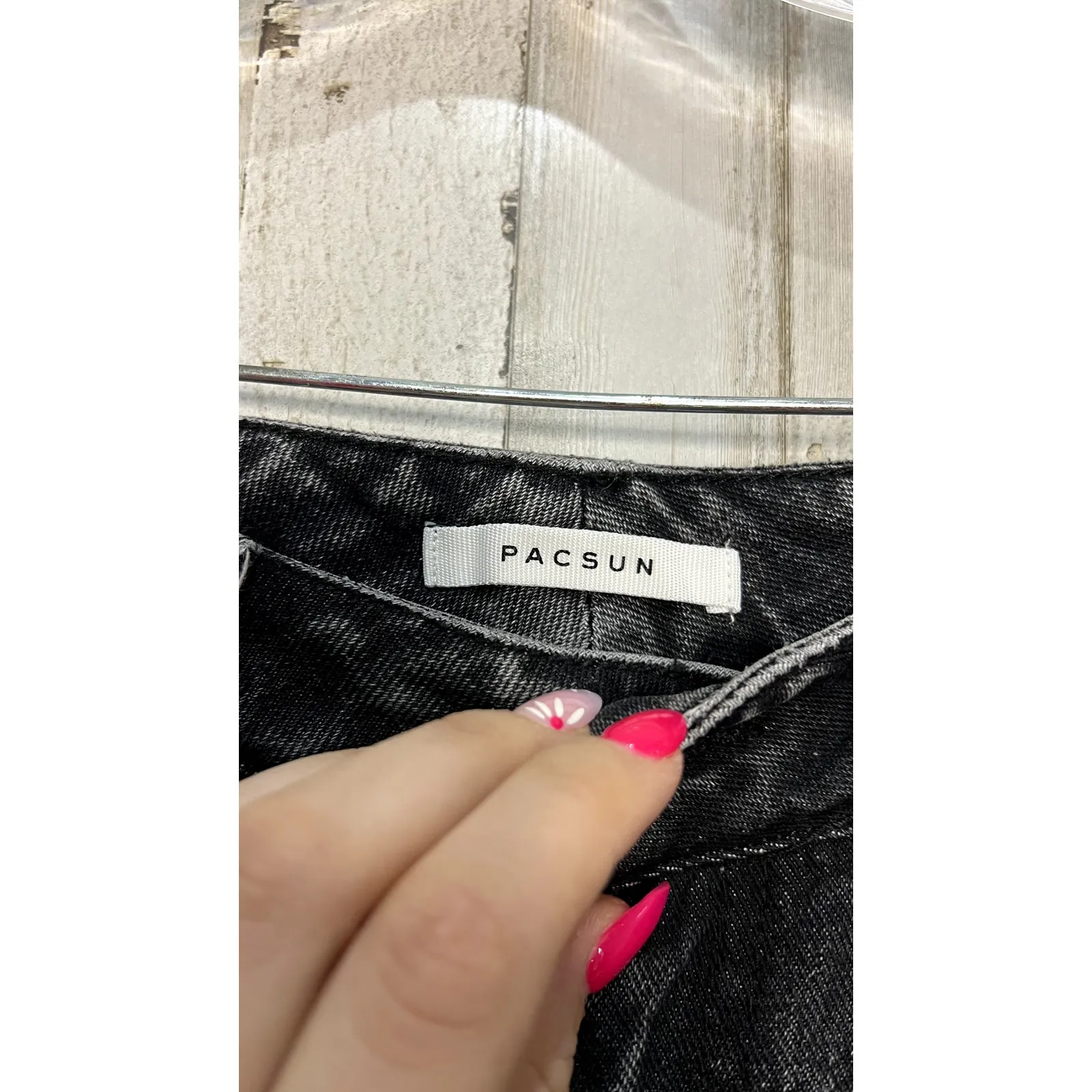 Pacsun Women's‎ Black High-Rise Straight-Leg Mom Jeans Size 25 - Image 2