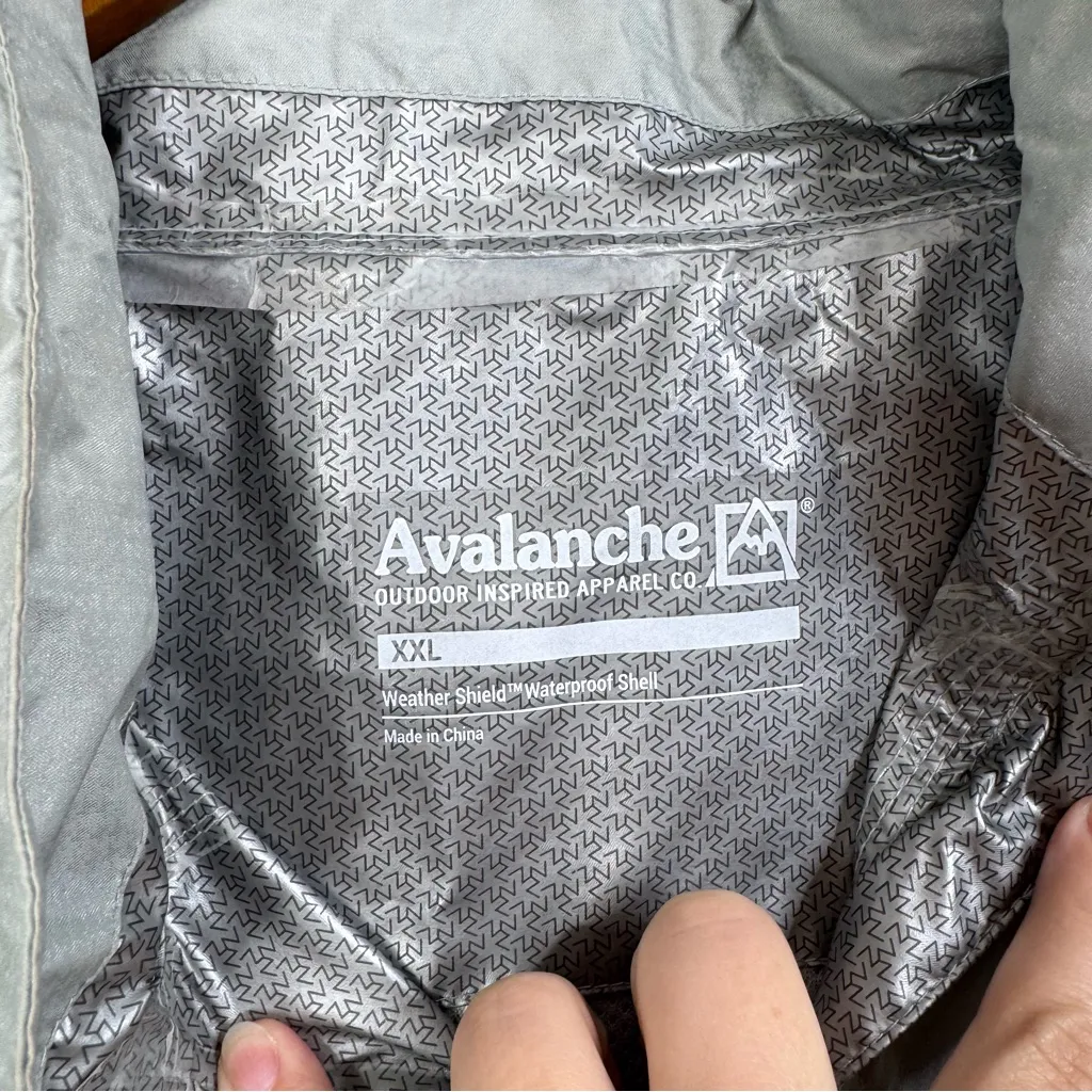 Avalanche  Gray Weather Shield Waterproof Shell Size Xxlarge - Image 4