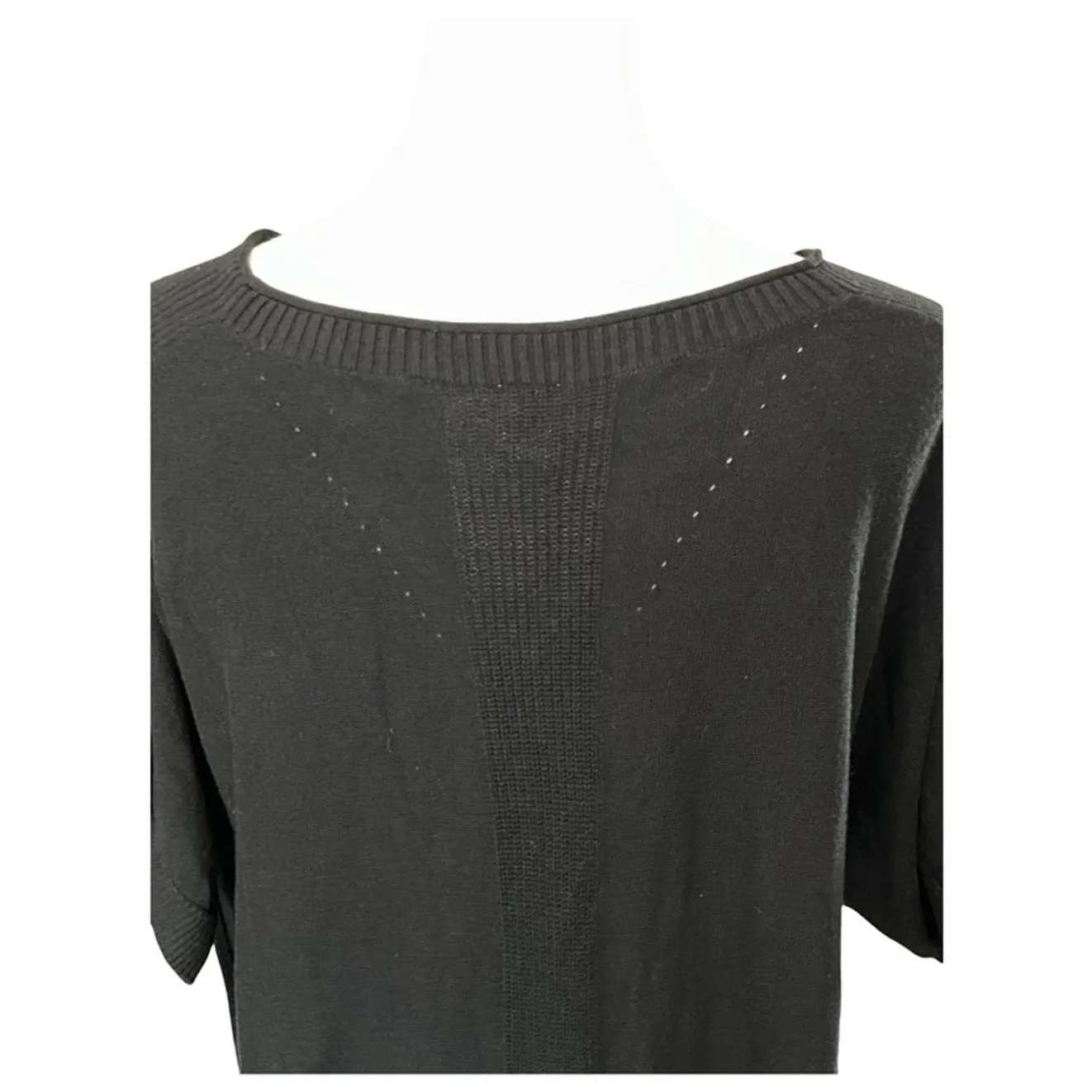 Lululemon One Size Black Relaxed Sweater Knit Tunic Top Viscose Cashmere Blend - Image 7