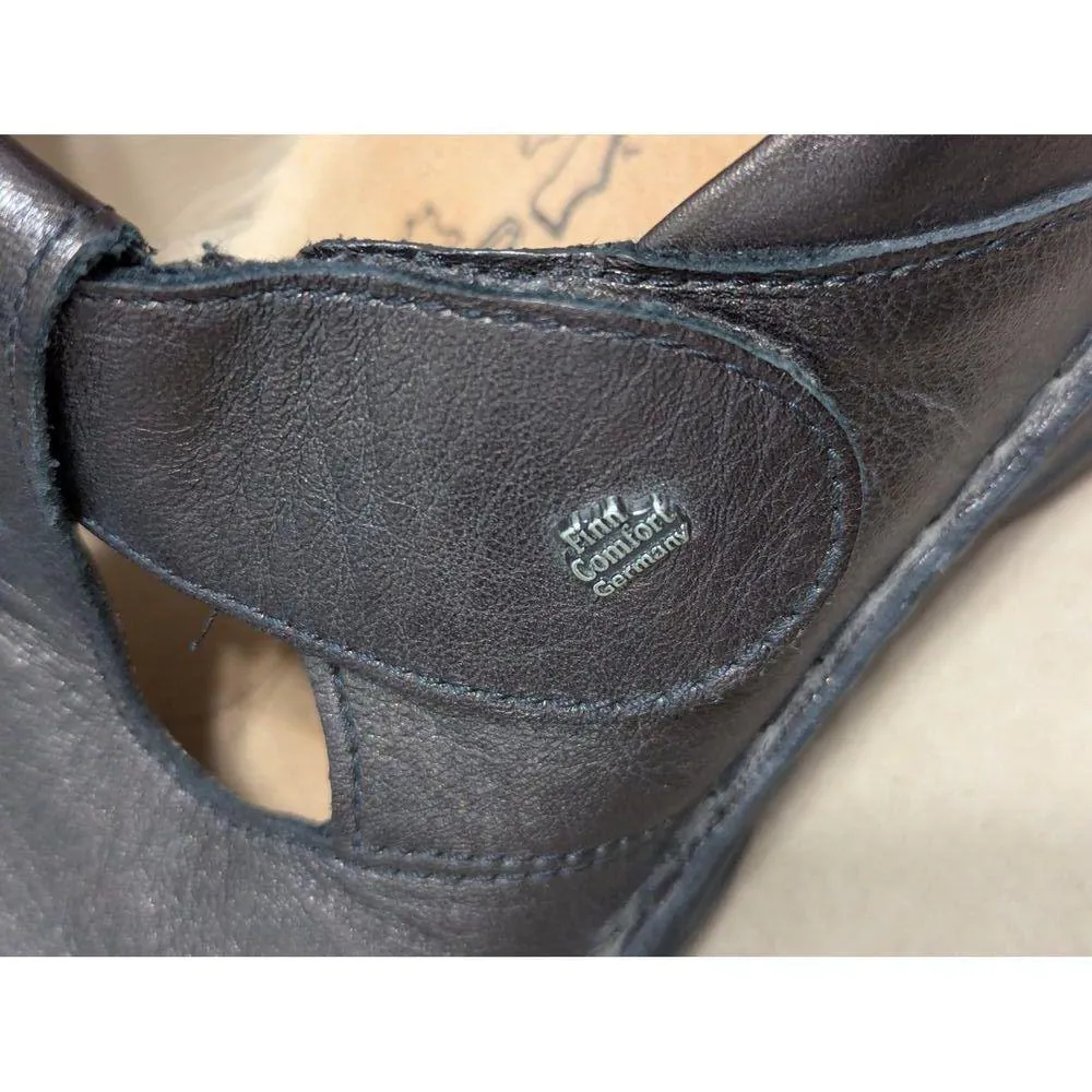 Finn Comfort Nashville Metallic Mary Jane Shoes Flats Round Toe Bronze Cushioned Silver Size 8.5 - Image 4