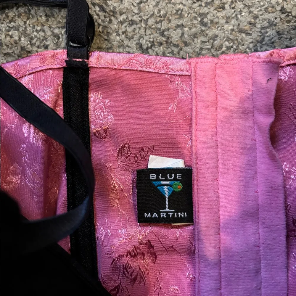 Y2K Blue Martini Corset Pink - Image 2