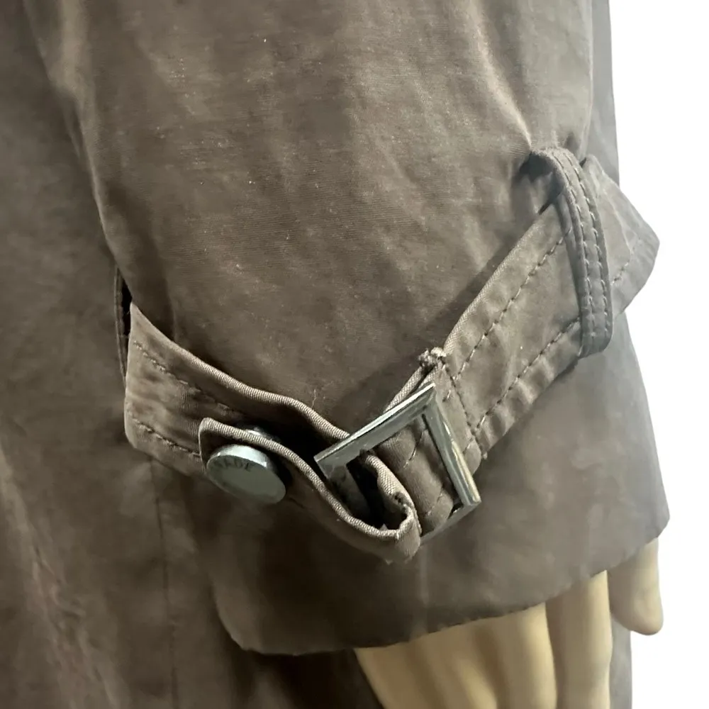 Centigrade Outerwear Brown Zip and Snap up Peacoat Jacket Womens Medium - Image 4