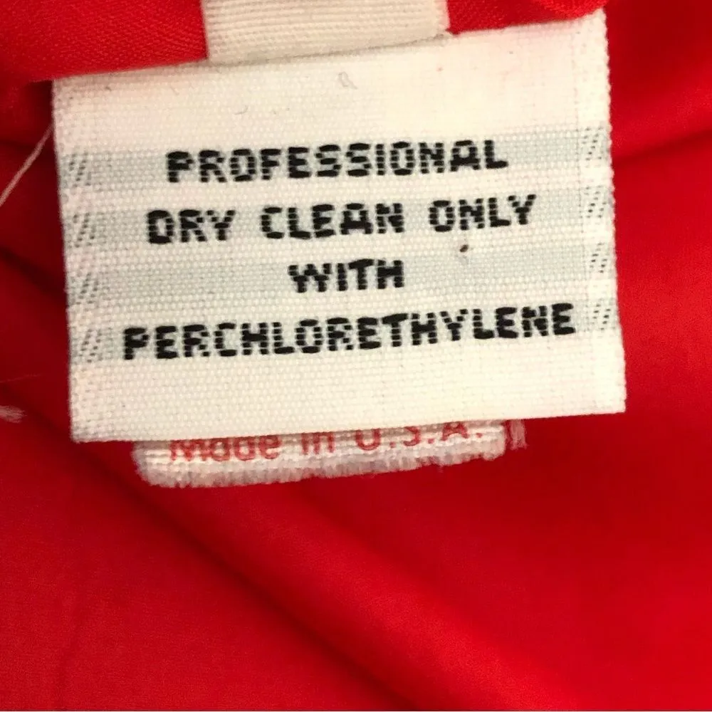 70’s Vintage Bill Blass Red Neiman Marcus Crisscross Lace Up Elbow Sleeve Dress - Image 15