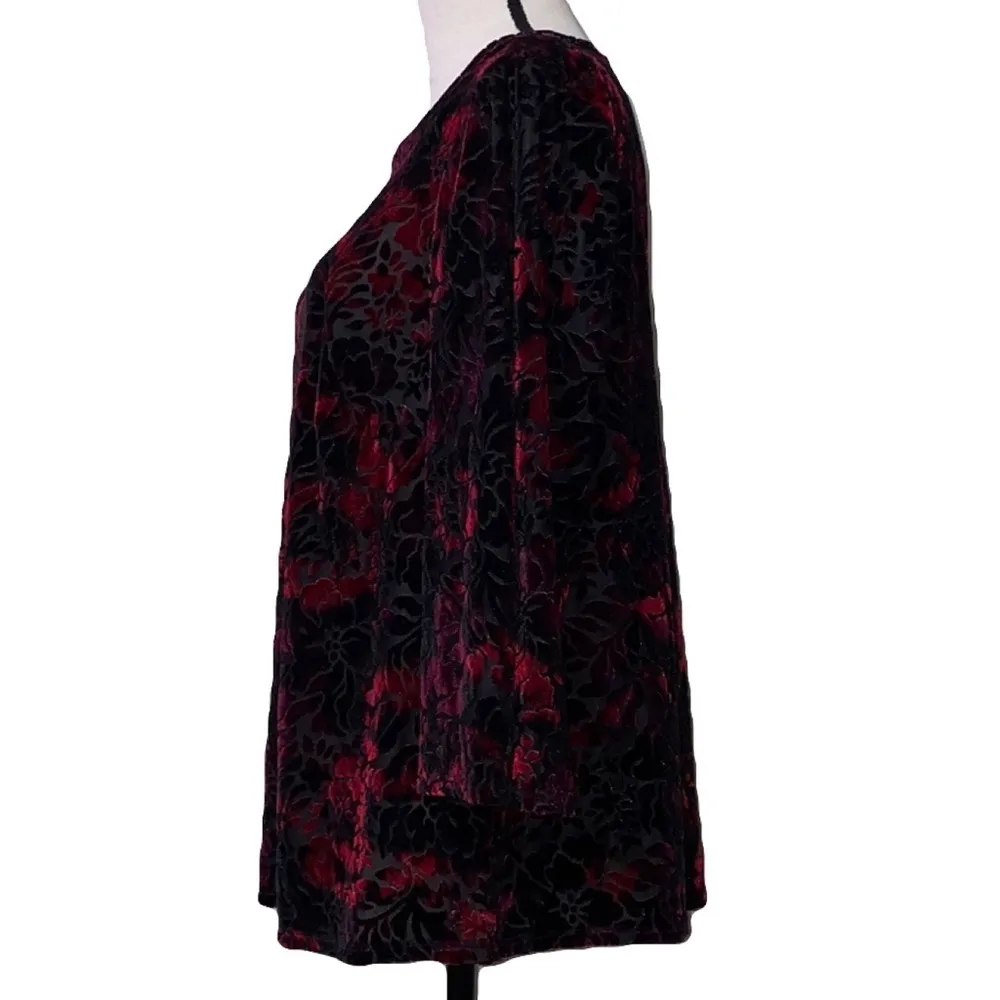 Dressbarn soft size 1X girl talk NWT sheer blouse - Image 3