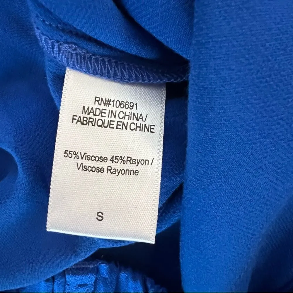 YFB Young Fabulous & Broke Satin Cargo Pants NEW Size Small in Royal Blue - Image 7