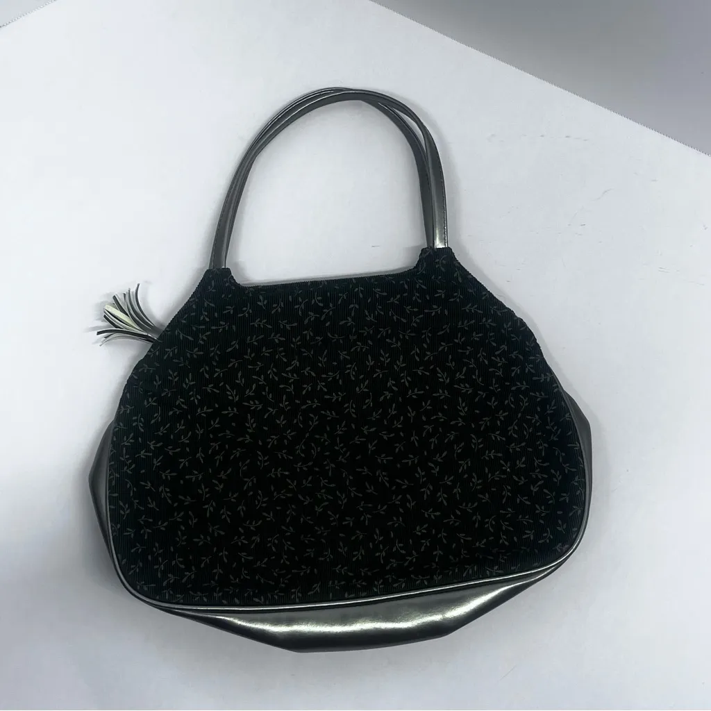 Victoria's Secret Corduroy Green Bag with Gold Accents - Image 6