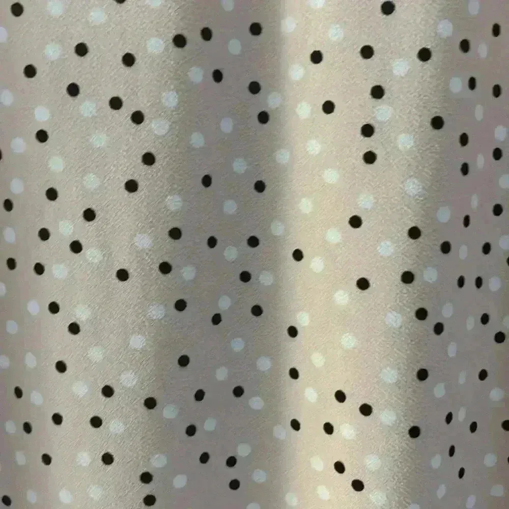 Adrianna Papell Sleeveless Polka Dot Blouse Pink Beige Large - Image 3