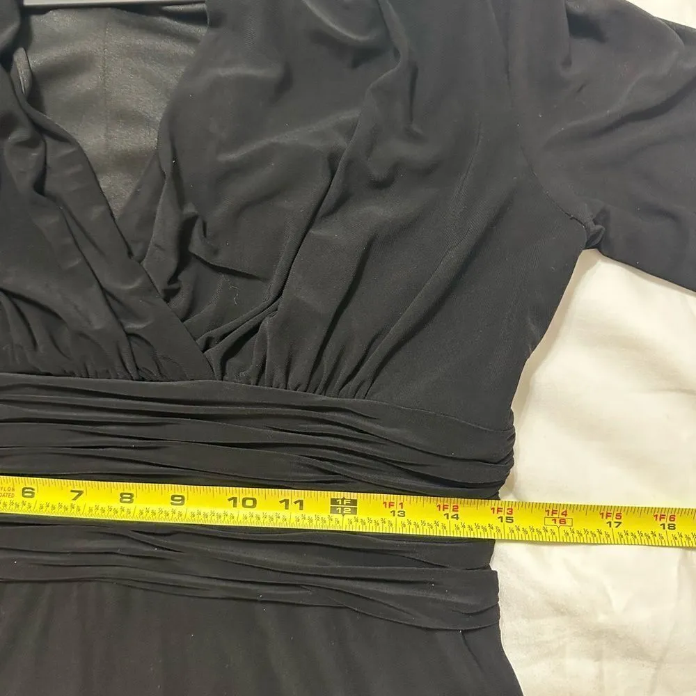 Evan-Picone Black MIDI Dress Size10 - Image 4