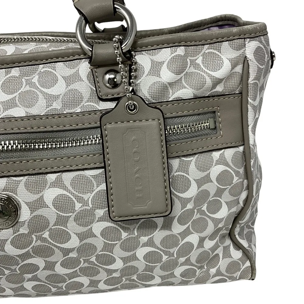 Coach Chelsea Bias Gray and White Tote Bag C1168-F17179 - Image 15