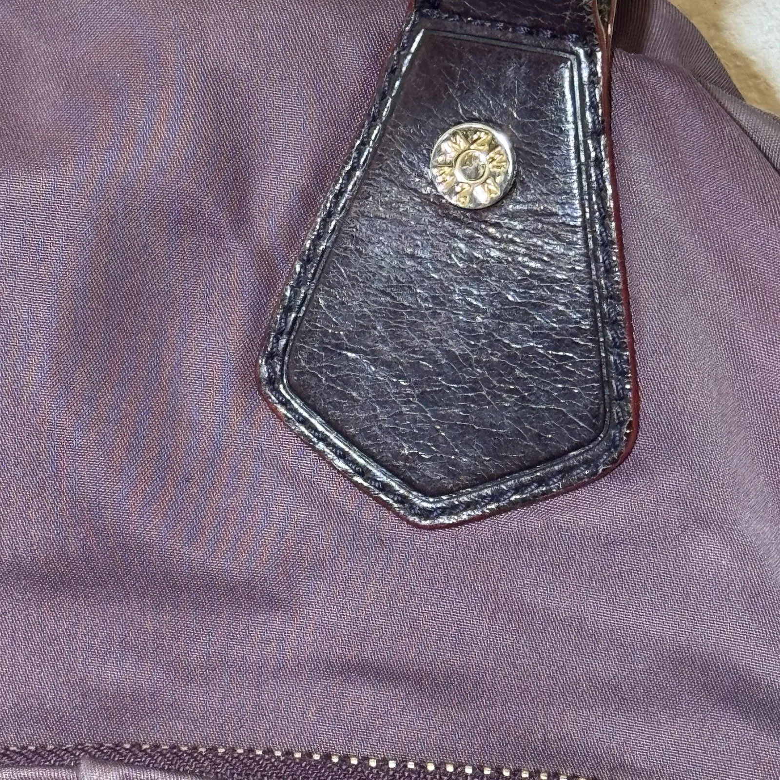 MZ Wallace Jane Bedford Purple Nylon and Leather Tote Shoulder Bag Purse - Image 7