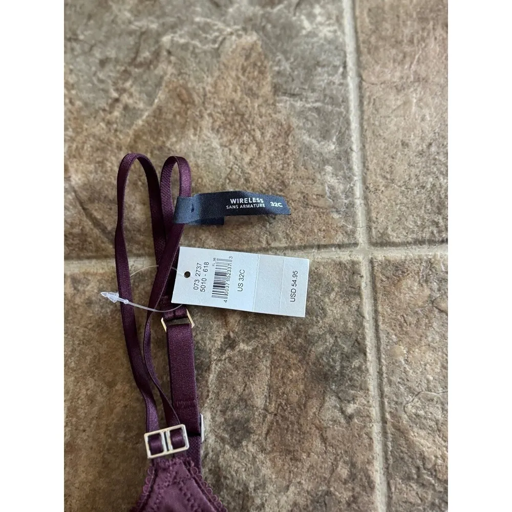 Aerie Real Power Wireless Push Up Joy Convertible Lace Bra Size 32C - Image 12