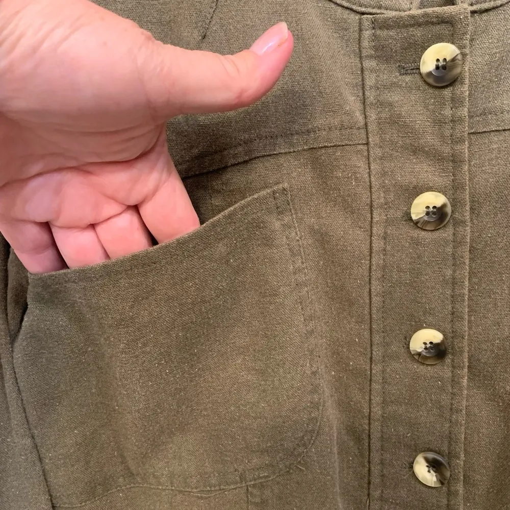 Mystree Linen & Lace Hunter Green Medium Jacket        1301 - Image 2