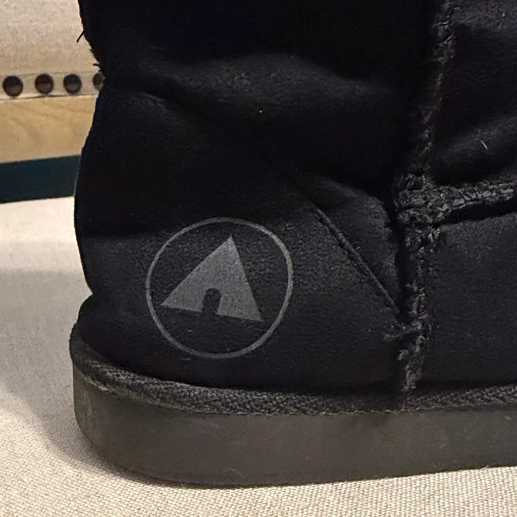 Airwalk Black Mid-Calf Boots, Size 6 - Image 2