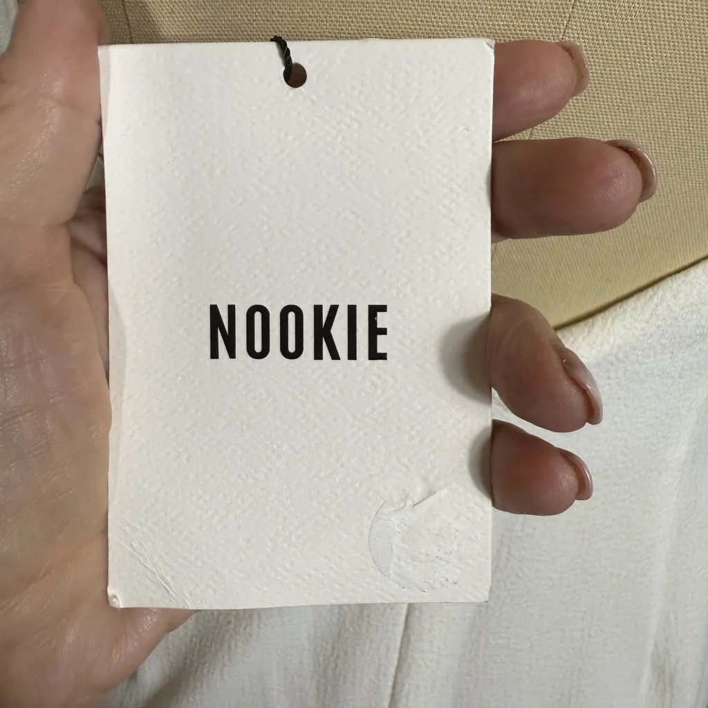 NWT Nookie‎ Amore Ivory Halter Gown Dress Sz Small $279 - Image 5