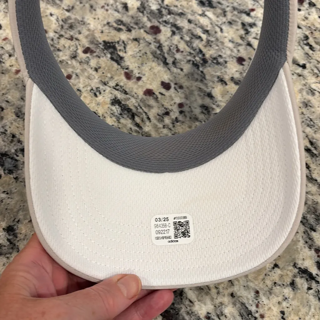 Adidas Tan & White Match 2 womens fit Climacool Visor - Image 3