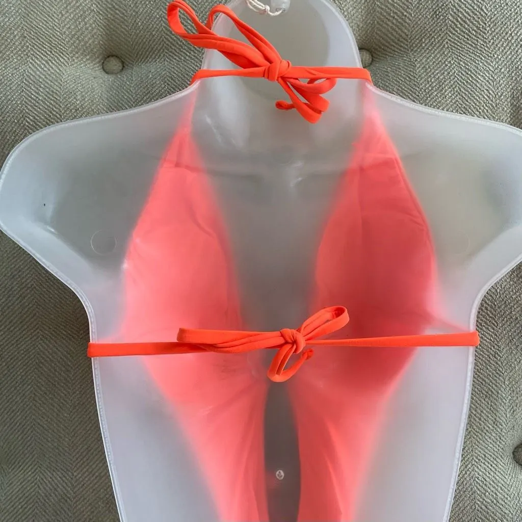NWOT Mermaid Swimwear Neon Orange Slingshot 1pc Swimsuit S - Image 6