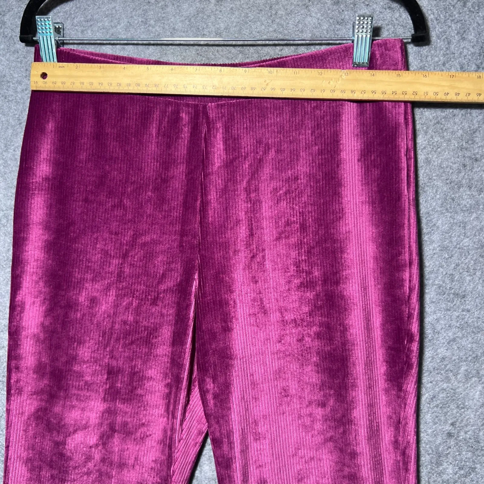 BP Flared Corduroy Pants Magenta Pink Velvet Bell Bottoms Size M Purple Size M - Image 2