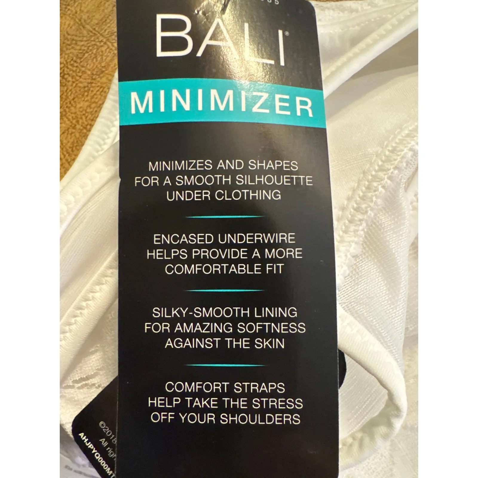 Brand New Bali Women's Size 36G Minimizer Bra White 1 1/2 Cup Decrease - Image 4