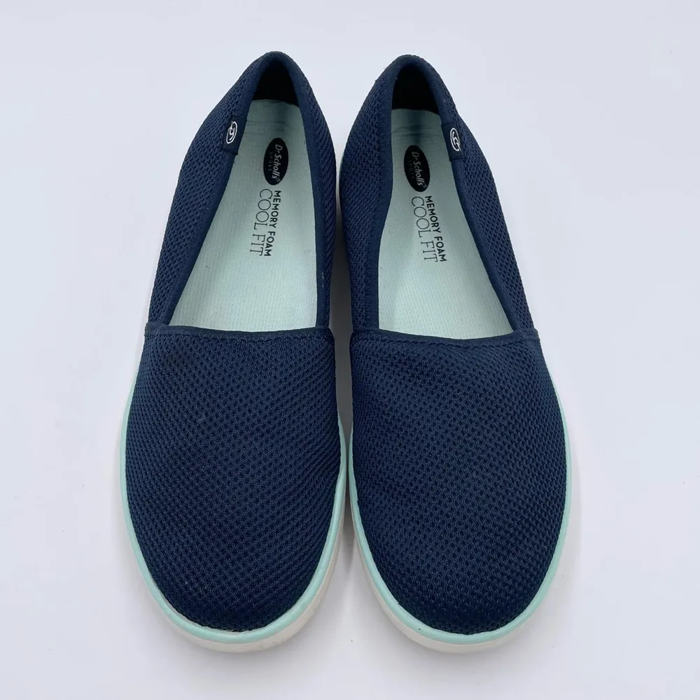 Dr. Scholl's Weaver Memory Foam Cool Fit Blue Knit Slip On Shoes Women's Size 9 - Image 3
