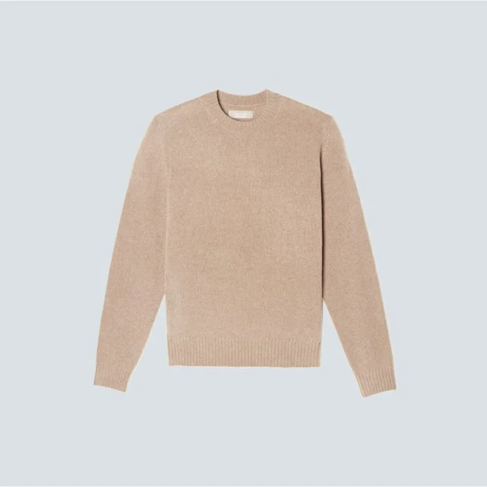 Everlane Unisex The Everyone Cashmere Crew Sweater in Light Camel XXSmall Unisex - Image 11