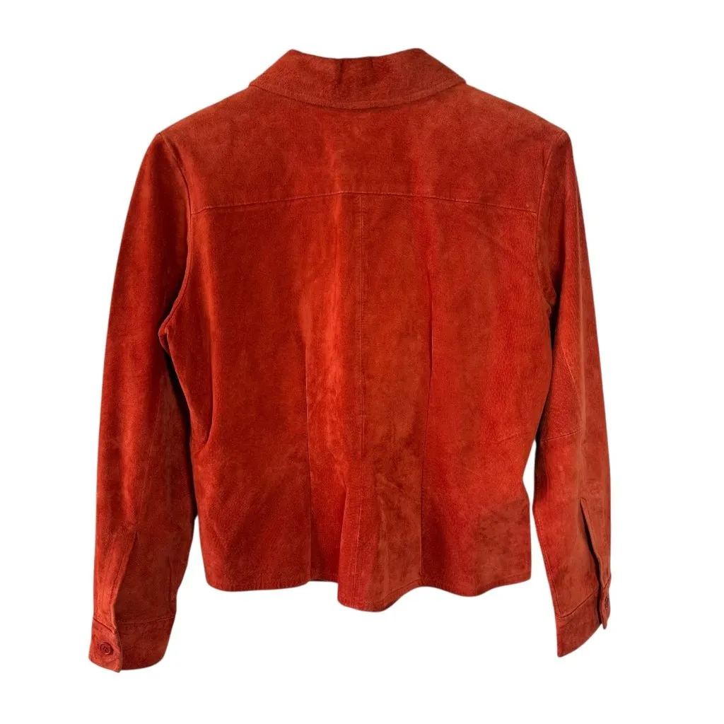 Margaret Godfrey Rust Suede Button - Image 5