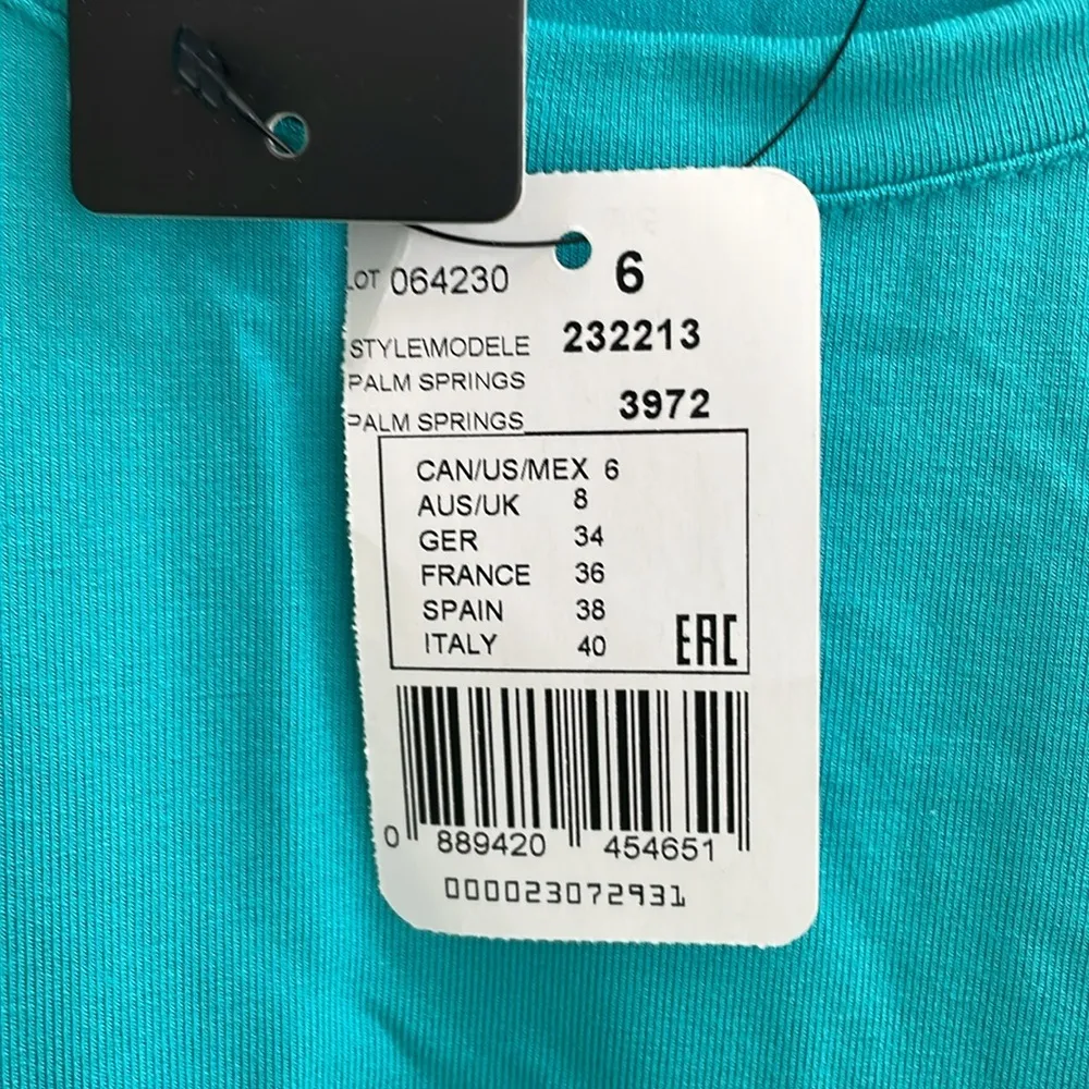 JOSEPH RIBKOFF Casual Crewneck Pullover Knotted Twist Front Tee Size 6 NWT - Image 12