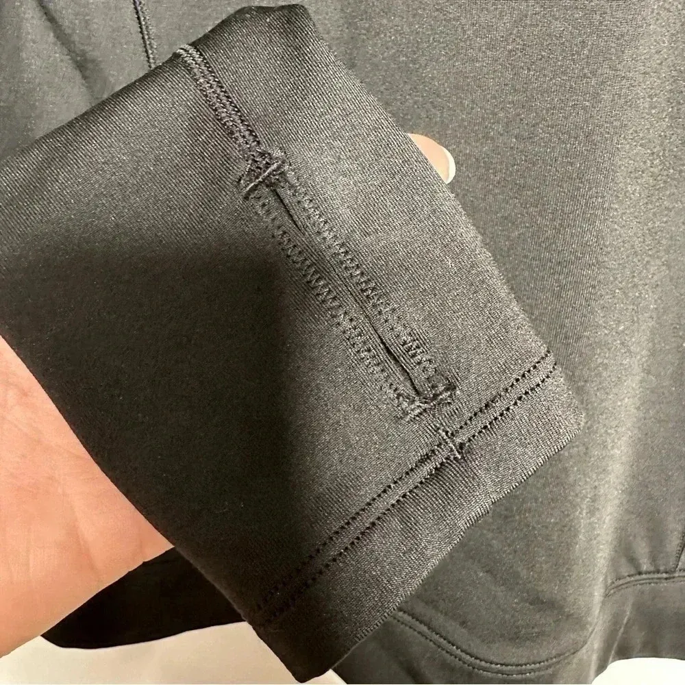 Second Skin Black 3/4 Zip Ling Sleeve Compression Pullover Top Size Large - Image 10