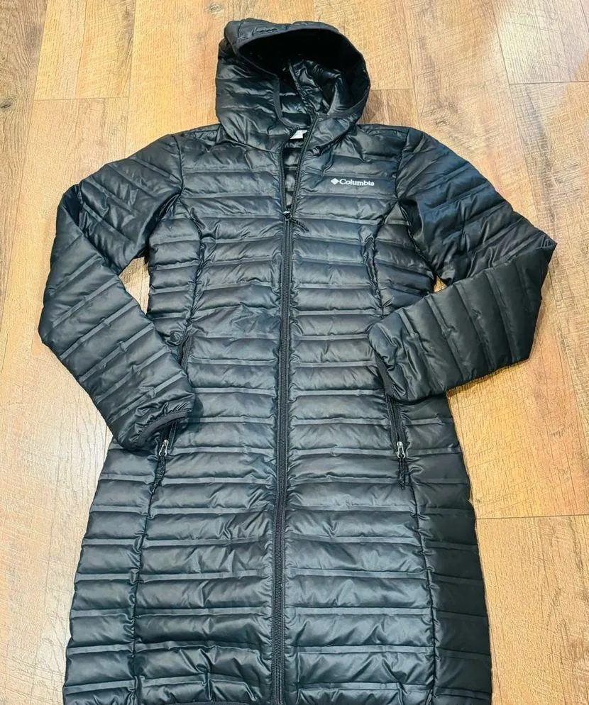 Columbia Flash Forward Long Down Jacket Navy Blue XS - Image 2