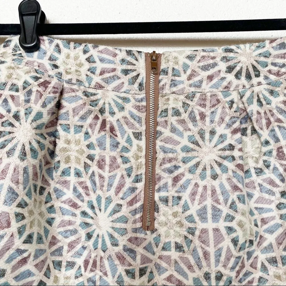 Miami Geometric Shimmer Mini Skirt Size Small - Image 7