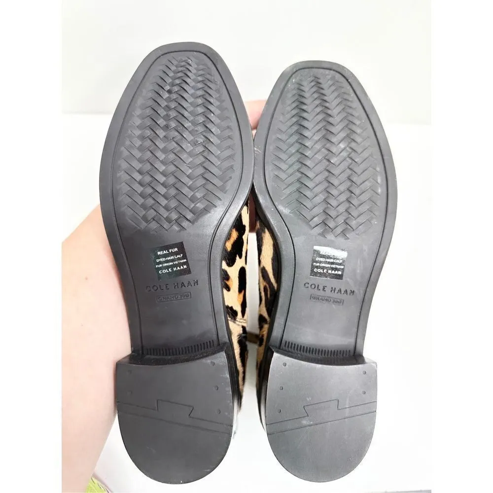 Cole Haan Boots Womens Size 6.5B Kimberly Waterproof Leopard Calf Skin Booties - Image 10